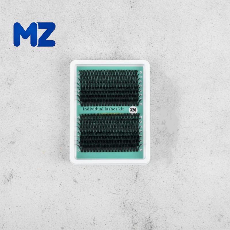 [MZ] 320 ชิ้น 9-16 มิลลิเมตร DIY 5D Fluffy Lash Clusters ธรรมชาติดูขนตาสําหรับสํานักงานทํางาน Dailym
