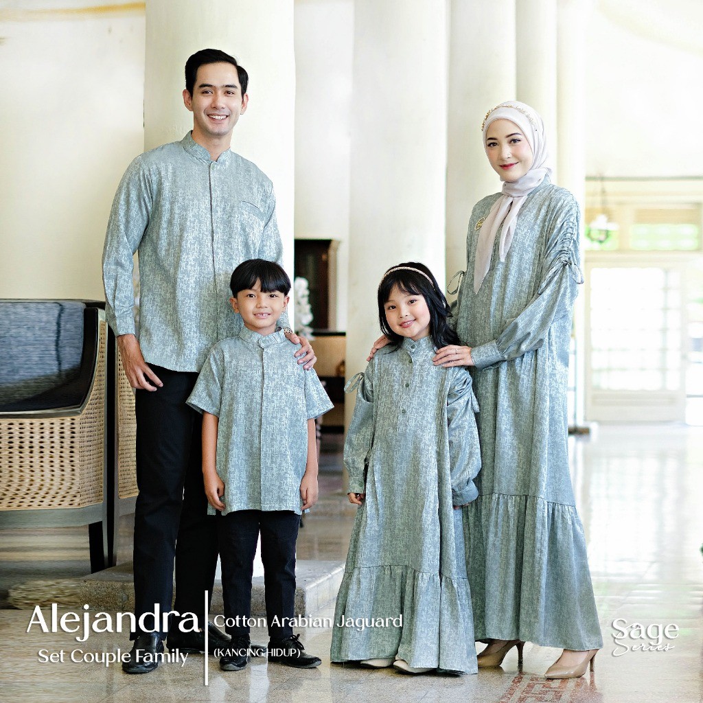 Sarimbit ALEJANDRA By Setulus Signature ล่าสุด Gamis Gamis ชุด Koko ชุด Gamis แม่และเด็ก Koko คู่ชุด