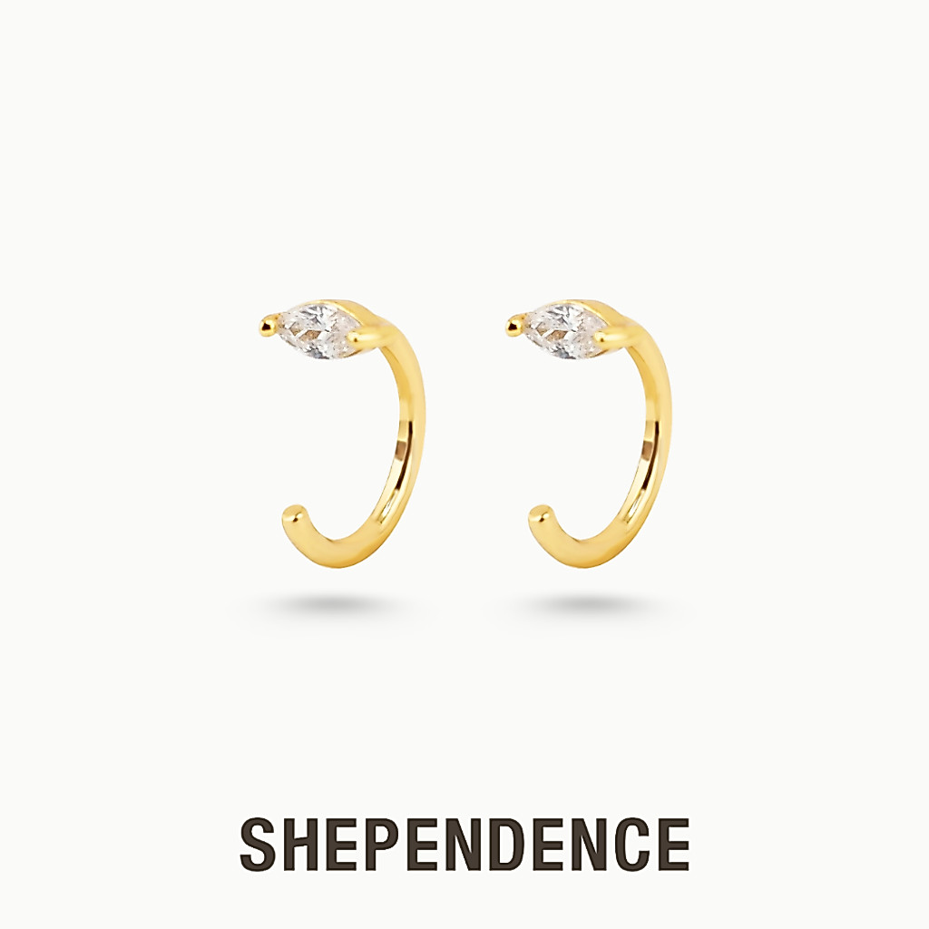 SHEPENDENCE ต่างหูหมุน LUXE Linéa Marquise คริสตัลมาควิส 1 คู่