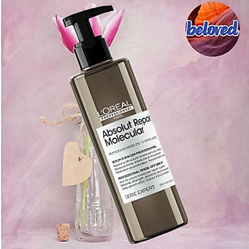 Loreal Absolut Repair Molecular Rinse-Off Serum 250 ml เซรั่มล้างผมซ่อมแซมโมเลกุลล้ำลึกสำหรับผมเสีย