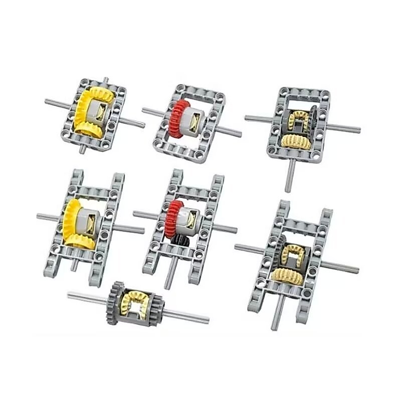 Moc Building Block Differential Device Differential Box Gear Off-Road Tyre Assembly