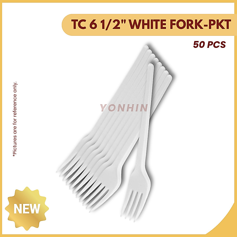 TC 6 1/2" WHITE FORK (+/-50S )-PKT