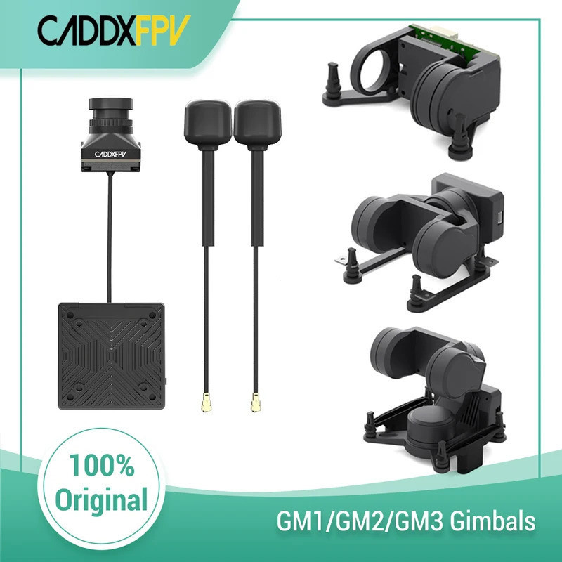 CADDXFPV Gimbal GM Series พร้อมชุด Moonlight HD Pro Kit สําหรับ 19 มม.กล้อง FPV หัวติดตามสําหรับ FPV