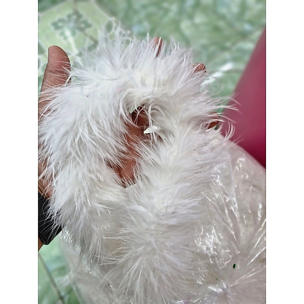 ขนมิ้ง ขนนกตุรกีนุ่มๆฟูฟู 30กรัม คุณภาพดี ขนฟู แน่นพิเศษ พร้อมส่ง มี2สียาว 2 เมตรเส้นละ 169บาท