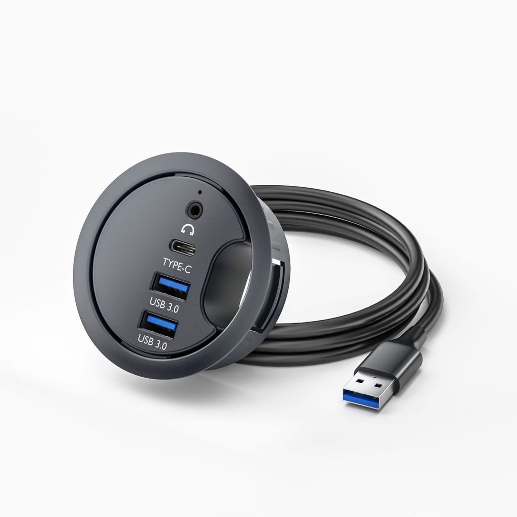 USB3.0 Docking Station โต๊ะรูประเภท usb hub Docking Station คอมพิวเตอร์ SD/TF การ์ดหน่วยความจํา Read