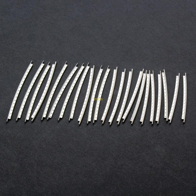 Youn กีตาร์ Fret ลวด 24 Fret 2 7 มม.สําหรับกีตาร์ Fingerboard เปลี่ยนแพ็ค 24 ชิ้น