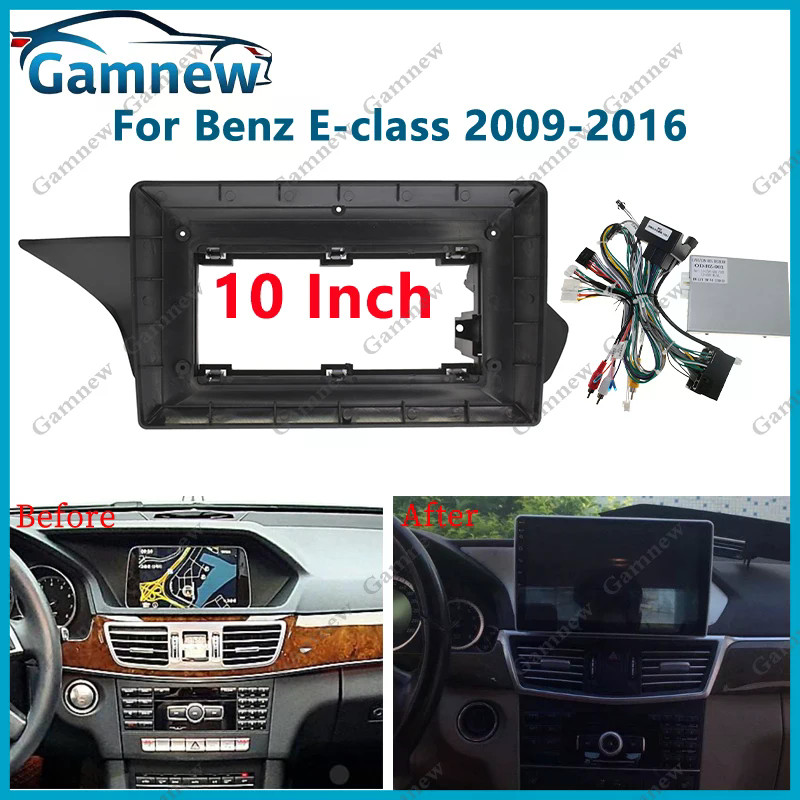 10 นิ้วรถ Fascia กรอบอะแดปเตอร์ Android วิทยุ Dash ติดตั้งแผงชุดสําหรับ Mercedes-Benz E-class (W212,
