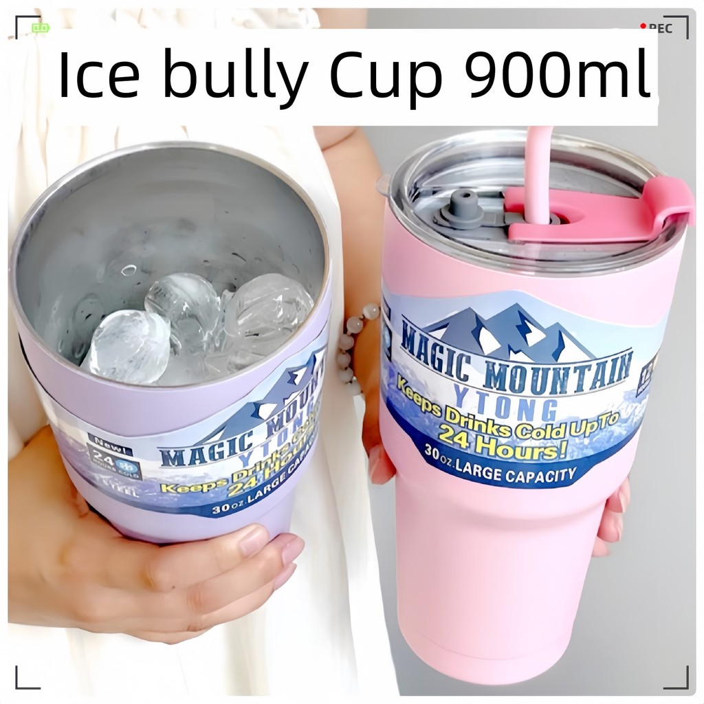 ขวดน้ำเก็บความเย็น แก้วน้ำเก็บความเย็นของแท้ American Icemaster Cup 304 สแตนเลส Big Mac ความจุขนาดให