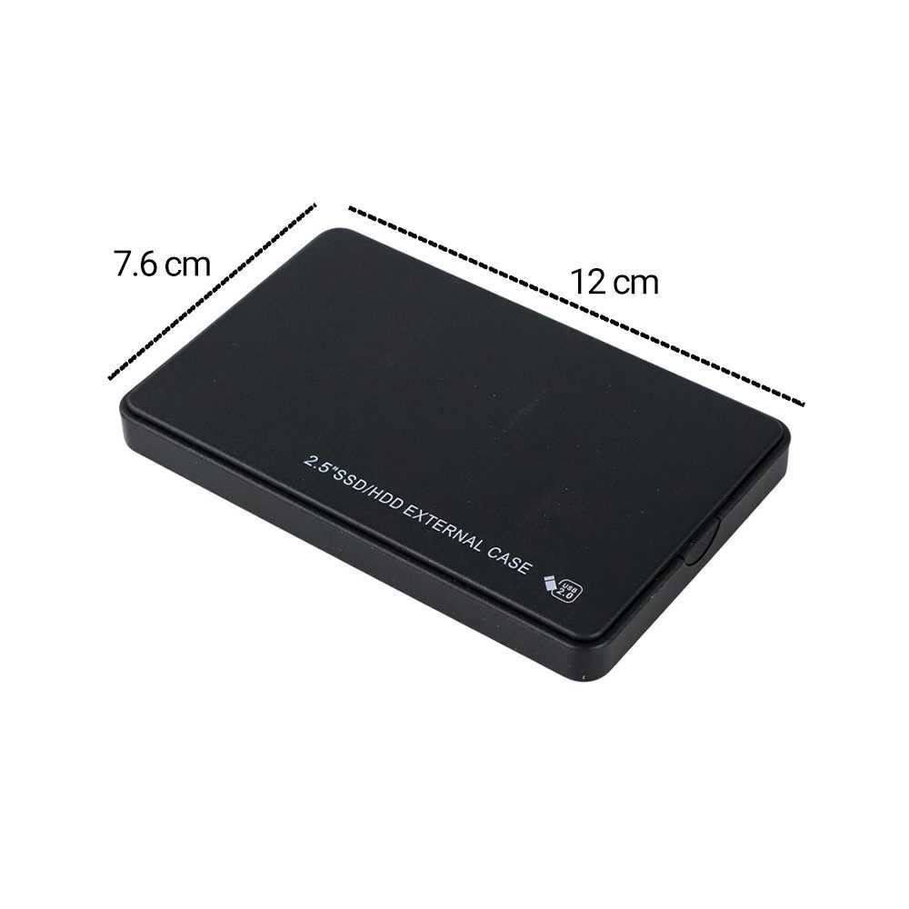ZDANSTR Casing Harddisk 2.5 HDD SATA Enclosure USB 2.0 ถึง Mini USB - U25Q7