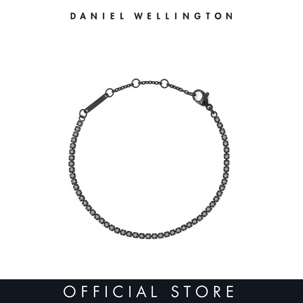 (ทักแชทรับโค้ด) Daniel Wellington Classic Tennis Bracelet Black Crystal กำไลข้อมือ