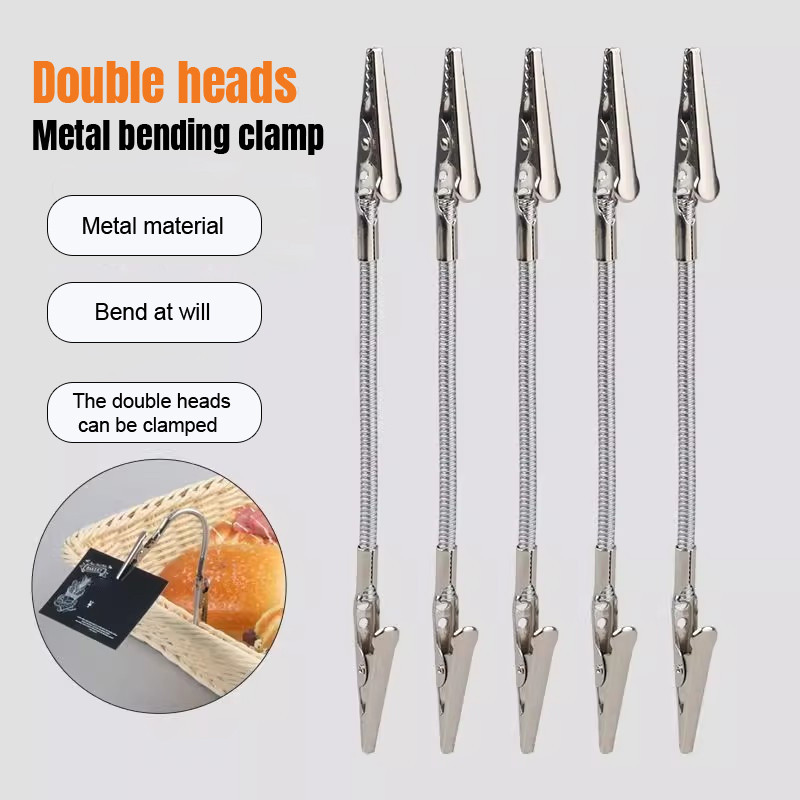 😊Cutenery😊ที่หนีบยาจุดกันยุงแบบสองหัว ที่หนีบยาจุดกันยุงแบบพิเศษ ที่หนีบสแตนเลส ตัวยึดคลิปจระเข้