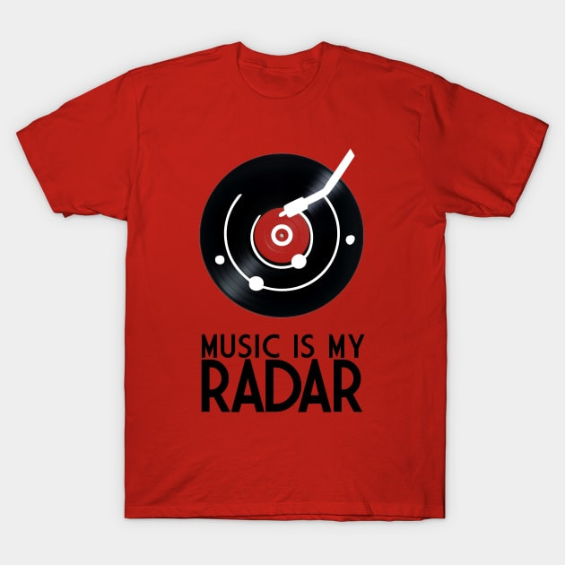 เสื้อยืด Vintage Music is my radar T-Shirt แท้ Cotton 100% เซ็กซี่ y2k แฟชั่น เกาหลี S-5XL