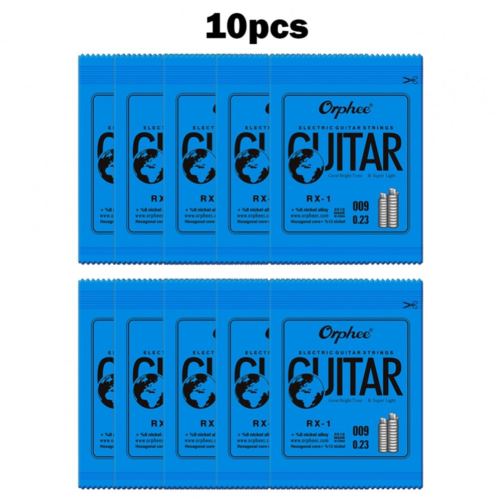 10 ชิ้น Orphee/สายเดี่ยว/สําหรับกีตาร์ไฟฟ้า 1st E-String(.009) เปลี่ยน.