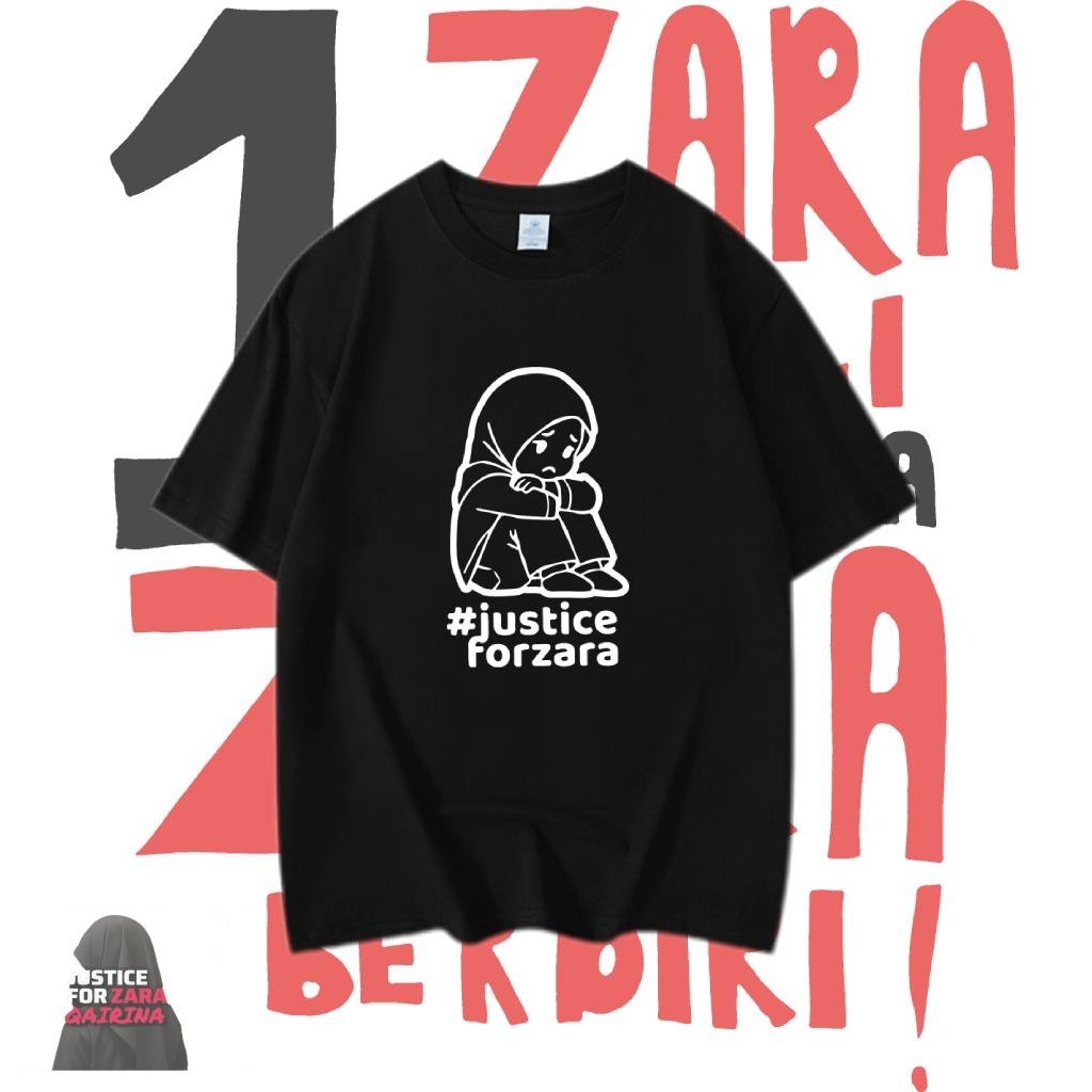 เสื้อยืดแขนสั้น JUSTICE Qairina ทรงround neck สำหรับผู้ชาย