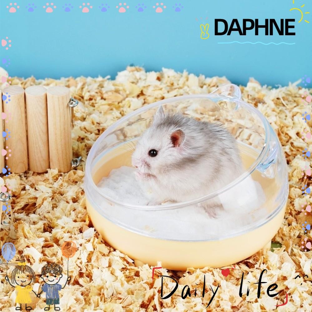 DAPHNE ภาชนะใส่ของอาบน้ํา ขนาดเล็ก สีโปร่งใส สําหรับหนูแฮมสเตอร์ และหนูแฮมสเตอร์