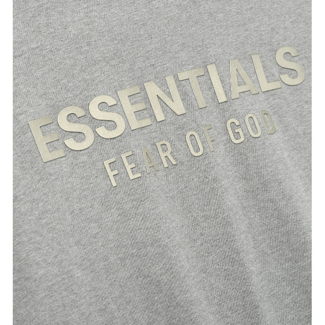 FOG Double Line ESSENTIALS 25SS High Street Metal Pressed กาวพิมพ์แขนสั้นผู้ชายและผู้หญิงหลวมสบายๆเสื้อยืด ราคา ถูกที่สุด ดีลบีเคเค แกลเลอรีภาพที่ 7