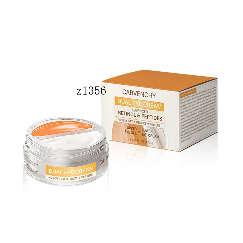 Dual Eye Cream Retinol Premium Retinol และ Peptide Caffeine Two-Color Double Eye Cream