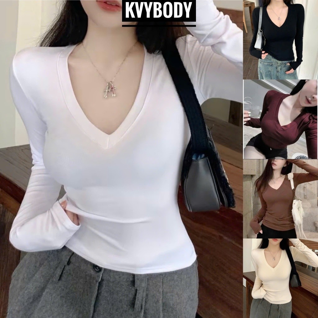 [GOOD FABRIC] KVB A28 เสื้อคอเต่าแขนยาว ผ้าฝ้ายไหมโบริปหนา เรียบ ยืด เหมาะสําหรับใส่อยู่บ้าน ออกนอกบ