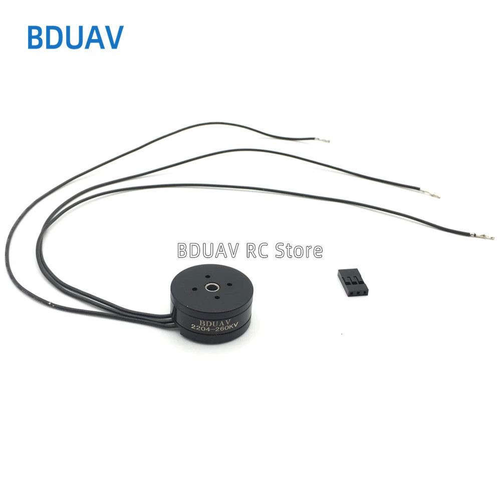 2204 Brushless Gimbal Hollow Shaft มอเตอร์ Gopro 808 กล้อง Gimbal Configuration ภาพถ่ายทางอากาศรุ่นเ