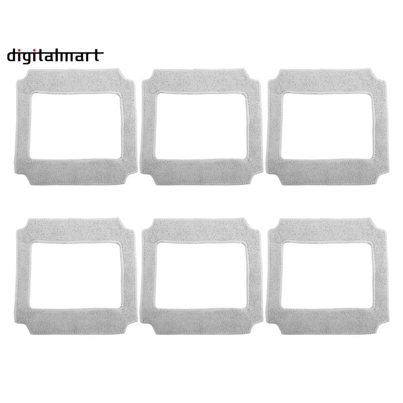 6PCS ทําความสะอาดหน้าต่างหุ่นยนต์ Mop ผ้าทําความสะอาด Rag ผ้าเช็ดตัวผ้าฝุ่นผ้าทําความสะอาดสําหรับ YW