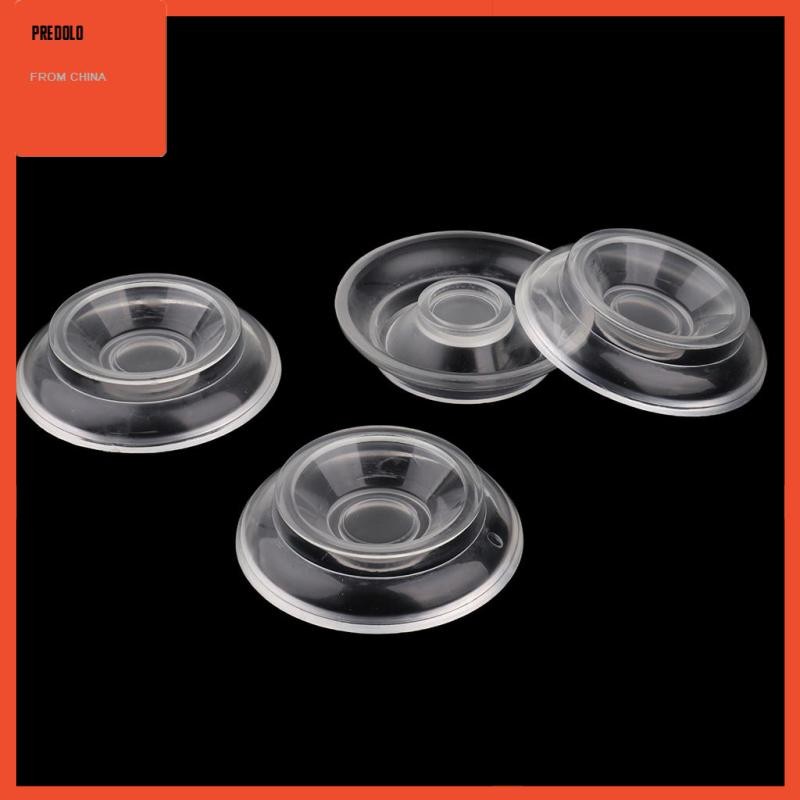 [Predolo] Transparent Round Upright Piano Caster Cup Feet Pad Floor Carpet Protector