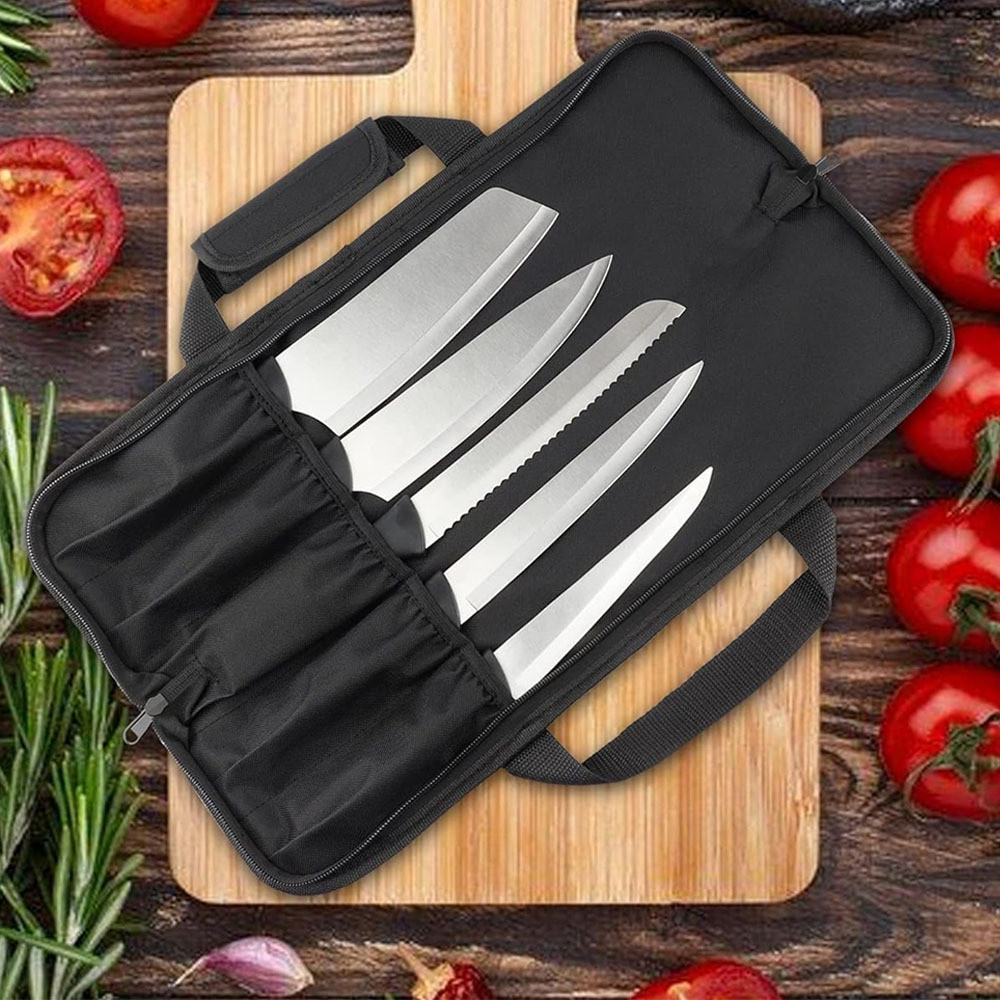 Double Layer Oxford Cloth Scratch-Resistant Western Food Student Tool Bag Knife Bag Portable Chef Ba
