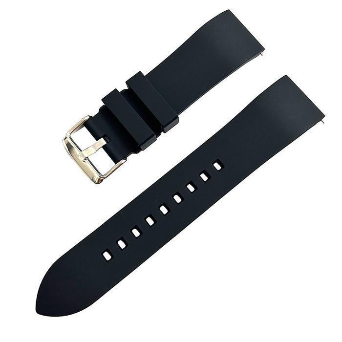 BEST PREMIUM GRADE RUBBER DIVER QUICK RELEASE WATCH STRAP 18mm20mm22mm - สีดํา, 20mm