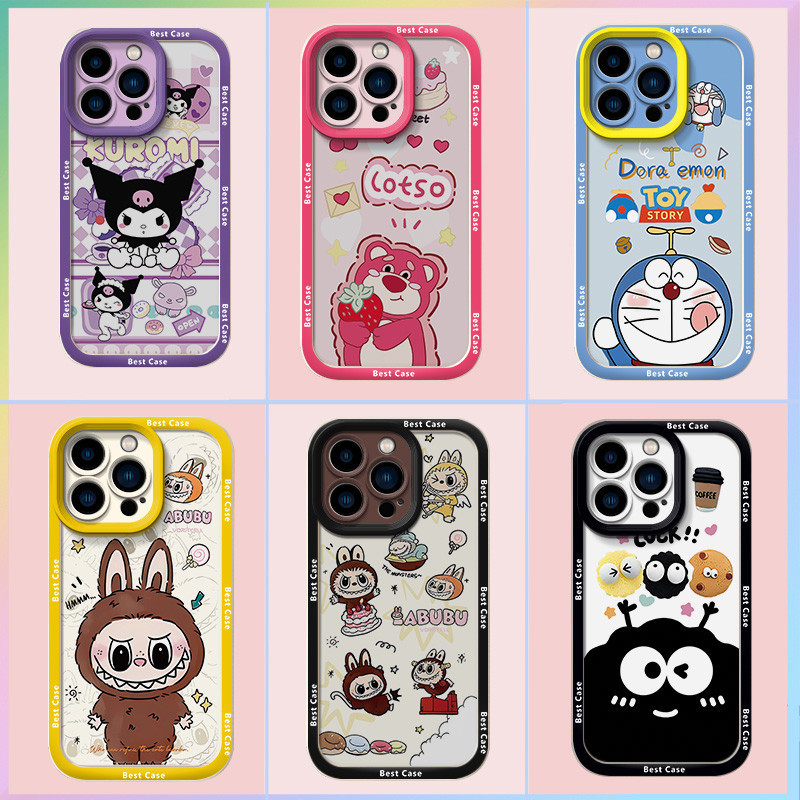 Case iPhone 15 Pro Max Case iPhone 15 Plus Case iPhone 15 Case เข้ากันได้กับ Pop Mart Phone Case Coo