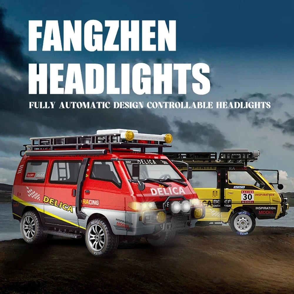 JXC DELICA 4WD รุ่น 1/24 จําลองไฟฟ้ารุ่นรถ Rock Crawler ของเล่นเด็กผู้ใหญ่