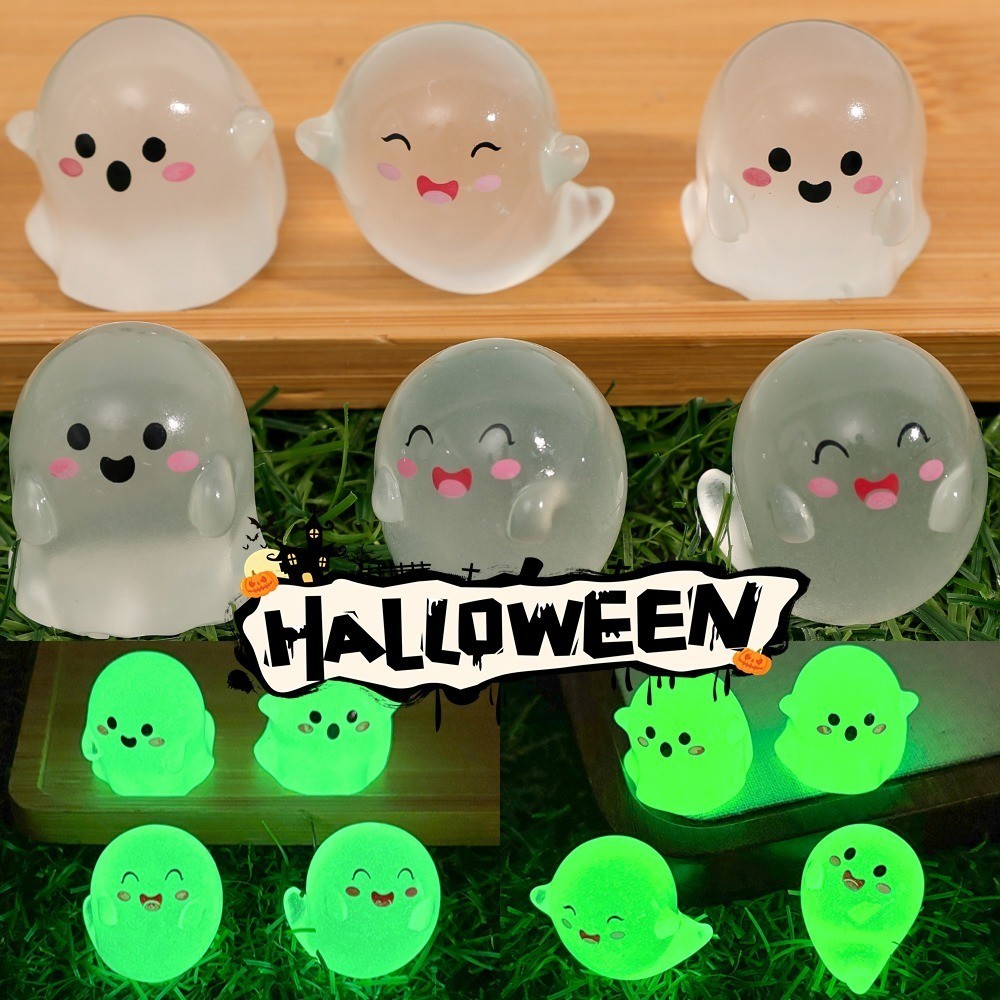 ตุ๊กตา👻เรืองแสงสำหรับตกแต่ง Halloween 🎃และงานปาร์ตี้ พร้อมให้เด็กเล่นอย่างปลอดภัย
