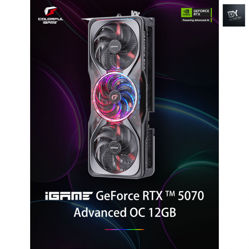 DIY FOR YOU RTX5070 12G/RTX5070Ti 16G Vulcan AD Tomahawk DIY คอมพิวเตอร์โฮสต์กราฟิกการ์ดอิสระ