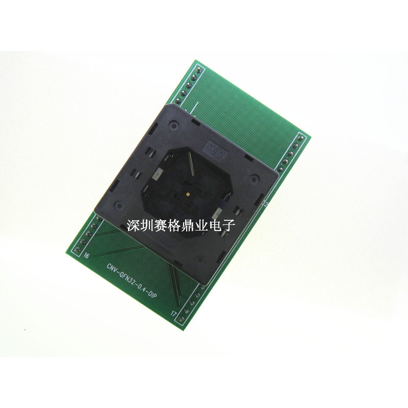 QFN32/DIP 790-62032-101G Burning Seat Programming Seat IC Burning Seat 4x4mmx0.4mm