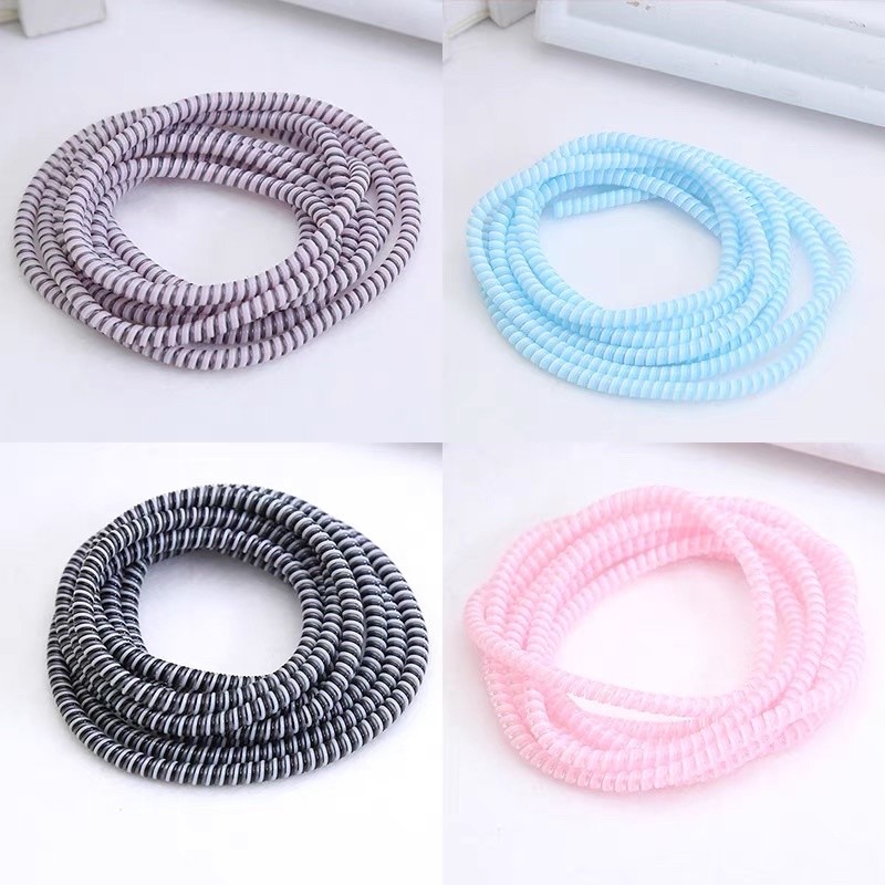 Cable Protector line เกลียวที่พันสายชาร์จ ยาว1.4M ตกแต่งและป้องกันสาย