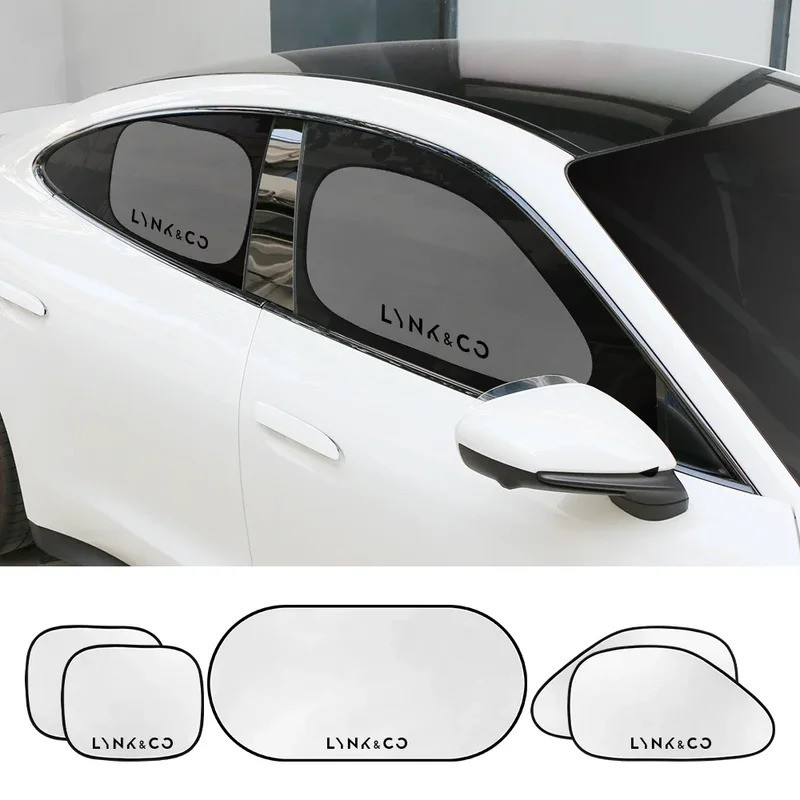 สําหรับ Geely Lynk & co 01 05 03 09 02 04 06 07 08 5 ชิ้น/เซ็ตรถหน้าต่าง Sunshade Protector ฝาครอบ P