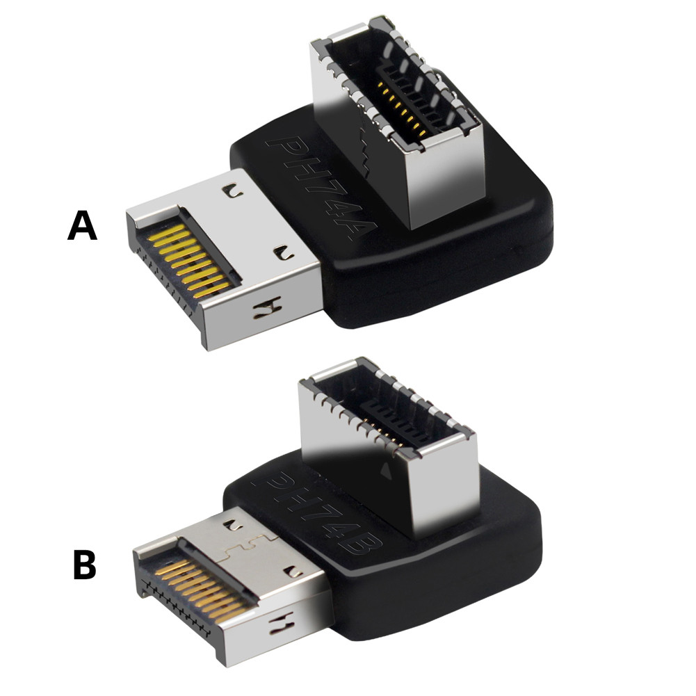 USB 3.1 Type E 90 องศาแปลงด้านหน้า USB C Header อะแดปเตอร์ด้านหน้า TYPE C ซ็อกเก็ตสําหรับเมนบอร์ดคอมพิวเตอร์ ราคา ถูกที่สุด ดีลบีเคเค แกลเลอรีภาพที่ 7