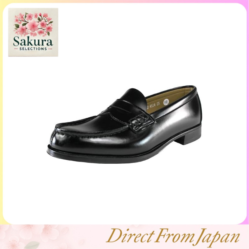 Haruta Women's Traditional 2E Synthetic Leather Loafers Model 4514 - Classic Coin Loafers for School