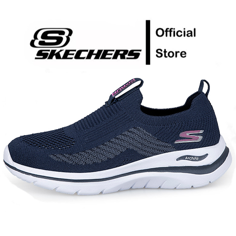 รองเท้าผ้าใบ Skechers Arch-Fit สำหรับผู้หญิง ออกแบบมาเพื่อการวิ่งและการเดิน skechers