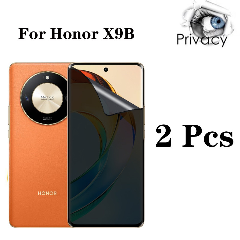 2 ชิ้น Honor X9B 5G Soft Anti-spy ความเป็นส่วนตัว Hydrogel ป้องกันหน้าจอสําหรับ Honor Magic 6 X9C X9