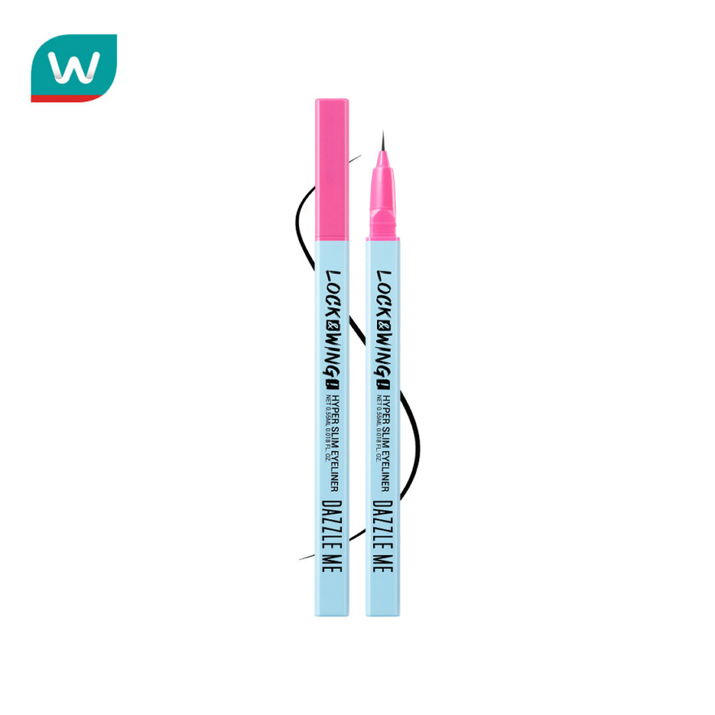 Dazzle Me แดซเซิล มี ล็อค วิงค์ ไฮเปอร์ สเตย์ อายไลเนอร์ 0.05มล. แบล็ก