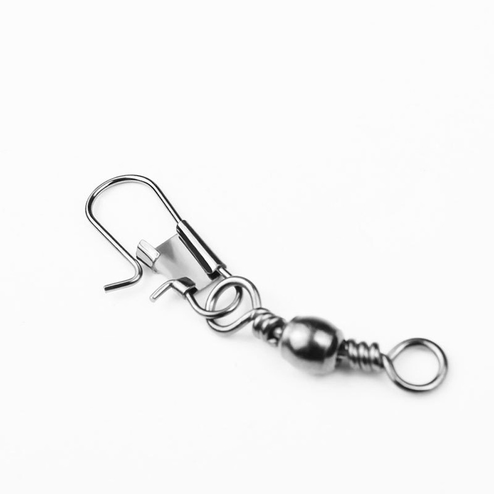 เบอริ่งหมุนสแตนเลส 50 ชิ้น พินเชื่อมล่อตกปลา สำหรับอุปกรณ์เสริมตกปลา - รูปที่ 5