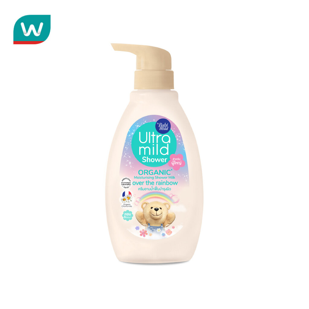 Ultra Mild อัลตร้ามายด์ บาย เบบี้มายด์ ออร์แกนิค ชาวเวอร์ มิลค์ โอเวอร์ เดอะ เรนโบ 380 มล.