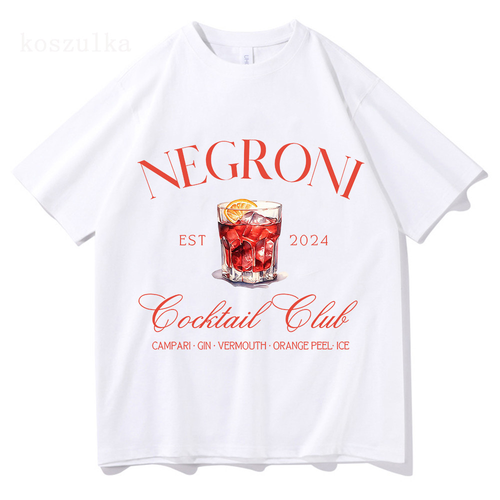 s-5xL Negroni Social Club T Shirt 2025 Men/women Harajuku Vintage Graphic Tshirt 100% Cotton Tee Shi