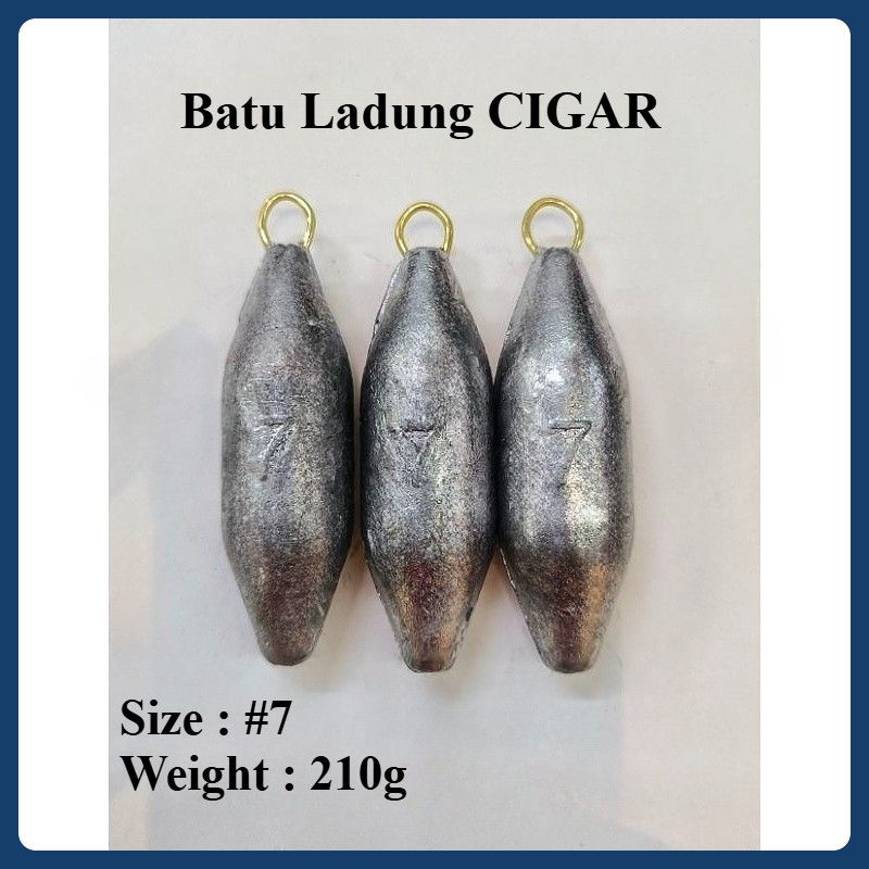 TS CIGAR Fishing Sinker / CIGAR 7 Fishing Sinker (210g)
