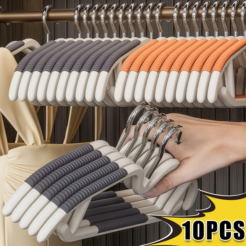 ﻿ ไม้แขวนเสื้อรับน้ําหนักที่ได้รับการอัพเกรด | การออกแบบโค้งกันลื่นพร้อมการป้องกัน Markless, เครื่อง