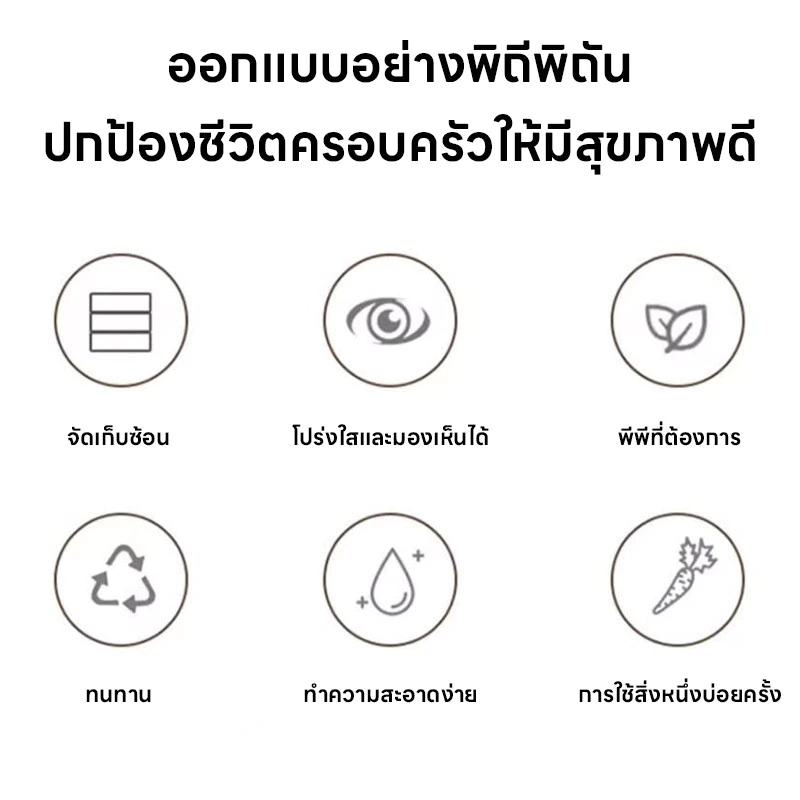 กล่องถนอมอาหาร กล่องเก็บอาหารในตู้เย็น ทำจากวัสดุ PP กล่องเก็บผักชี ต้นหอม คงความสดใหม่ของอาหาร thumbnail 3
