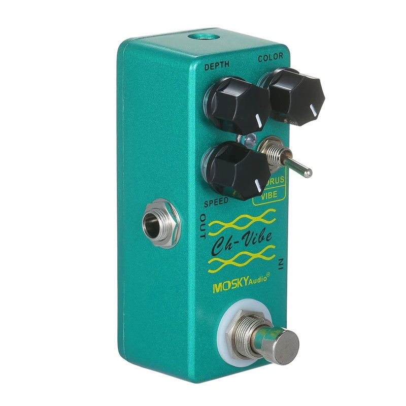 MOSKYaudio Chorus/Vibe Effect Pedal เอฟเฟกต์กีตาร์ Pedal Single Mini Effect Pedal