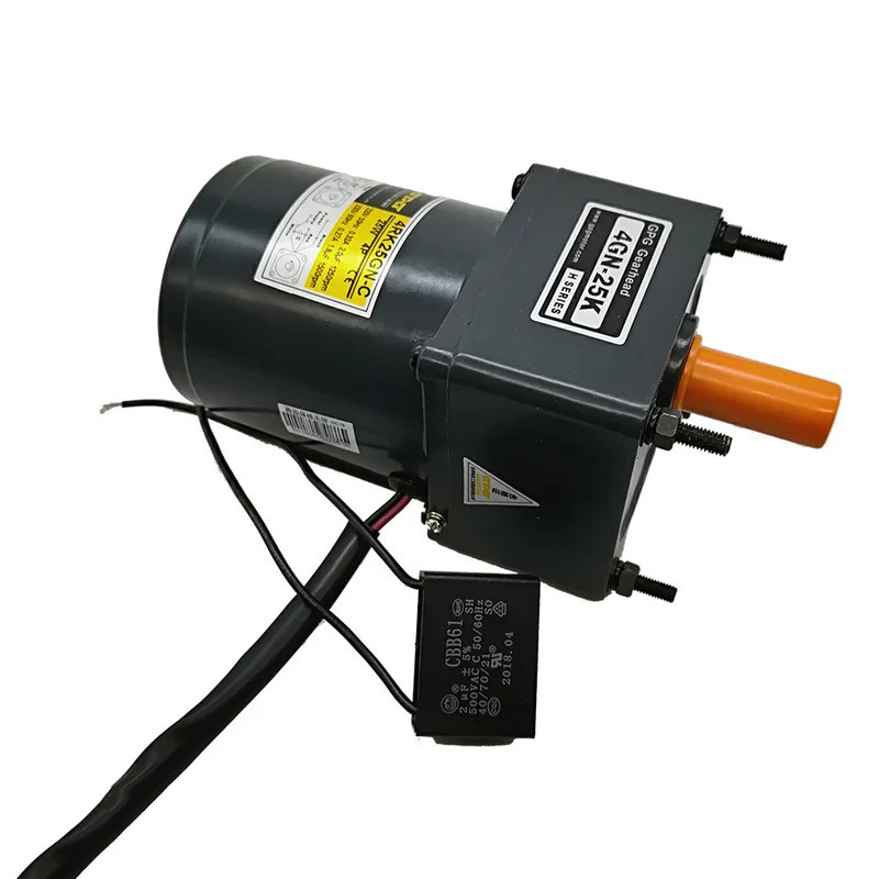 มอเตอร์หัวเกียร์ 220V 25W 10mm มอเตอร์เพลาพร้อมเกียร์ 4RK25GN-C 4GN-25K