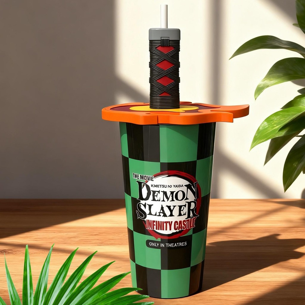 TUMBLER ANIME DEMON SLAYER ดื่มน้ํา Demon Slayer Infinity Castle ถ้วยพร้อมฟาง dyrfth