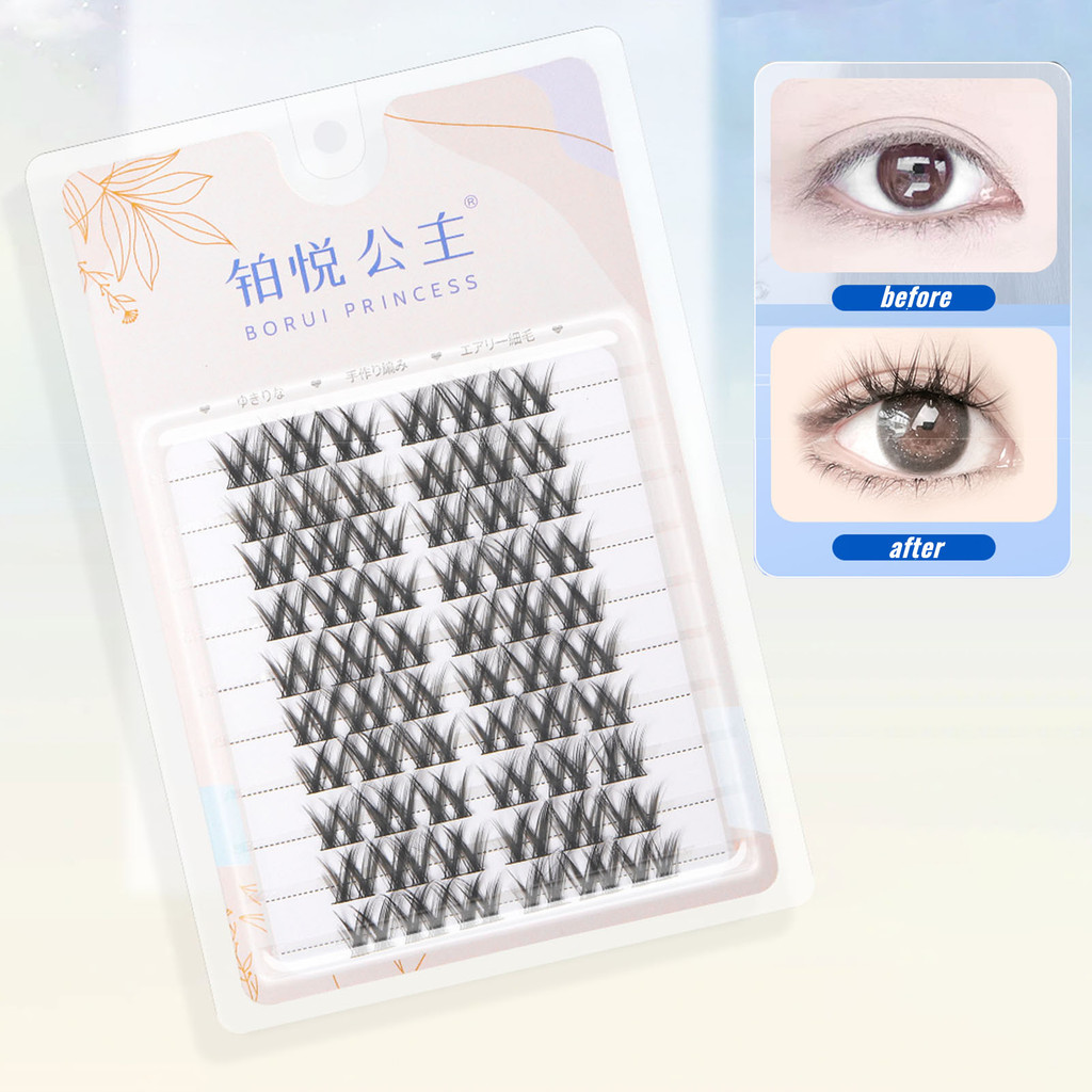 Lash Clusters Extensions คอนแทคเลนส์ Friendly Lash Clusters ยาว Wisps DIY ที่บ้าน