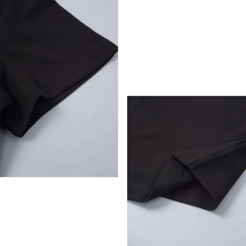 B&R เสื้อโปโลแฟชั่น สีล้วน ปักโลโก้ ระบายอากาศได้ดีใส่สบาย ฤดูร้อนเย็น เรียบง่ายแมทช์ง่าย ขอแนะนำให้ซื้อขนาดที่ใหญ่กว่า - รูปที่ 5